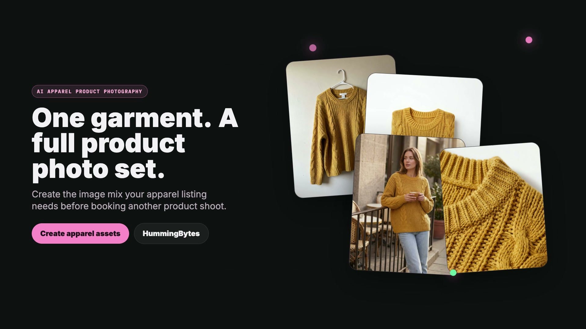 AI apparel product photography workflow video