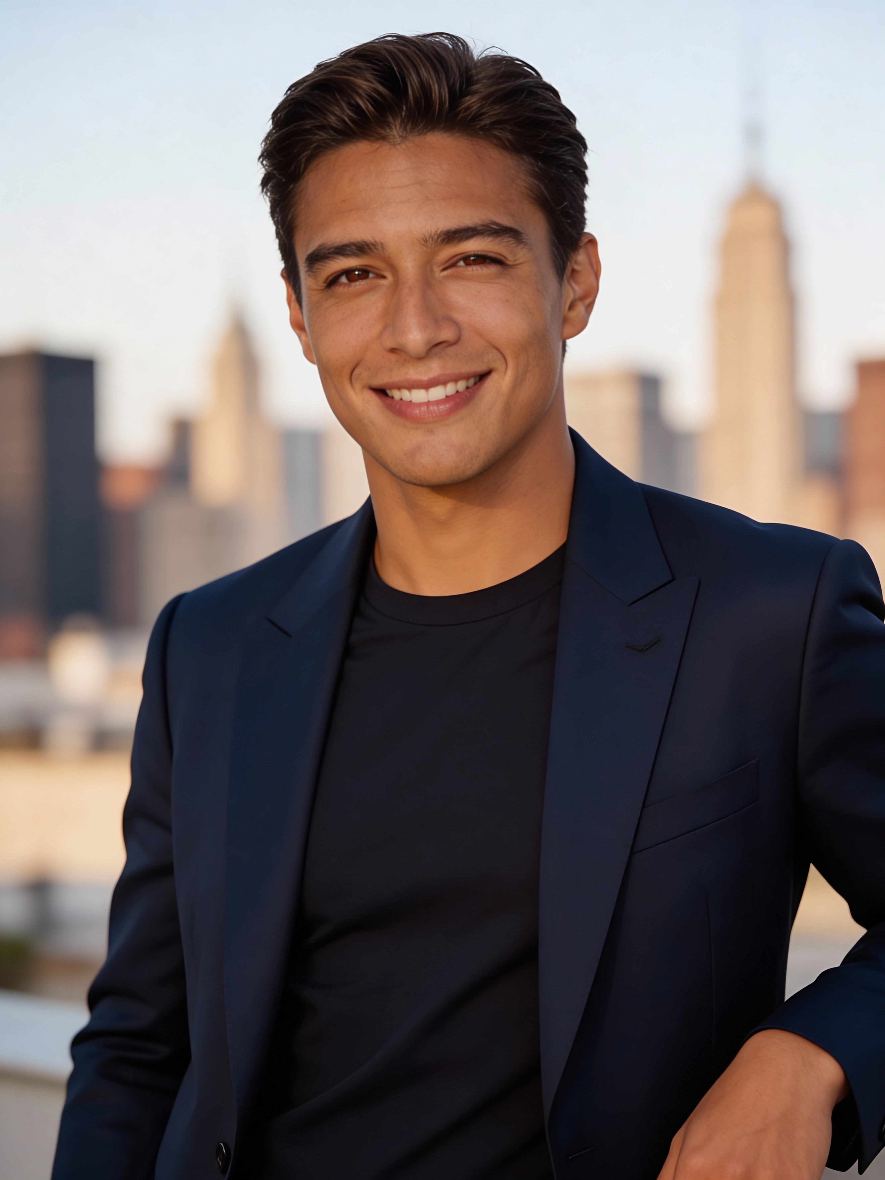 Luxury agent headshot with confident, composed pose