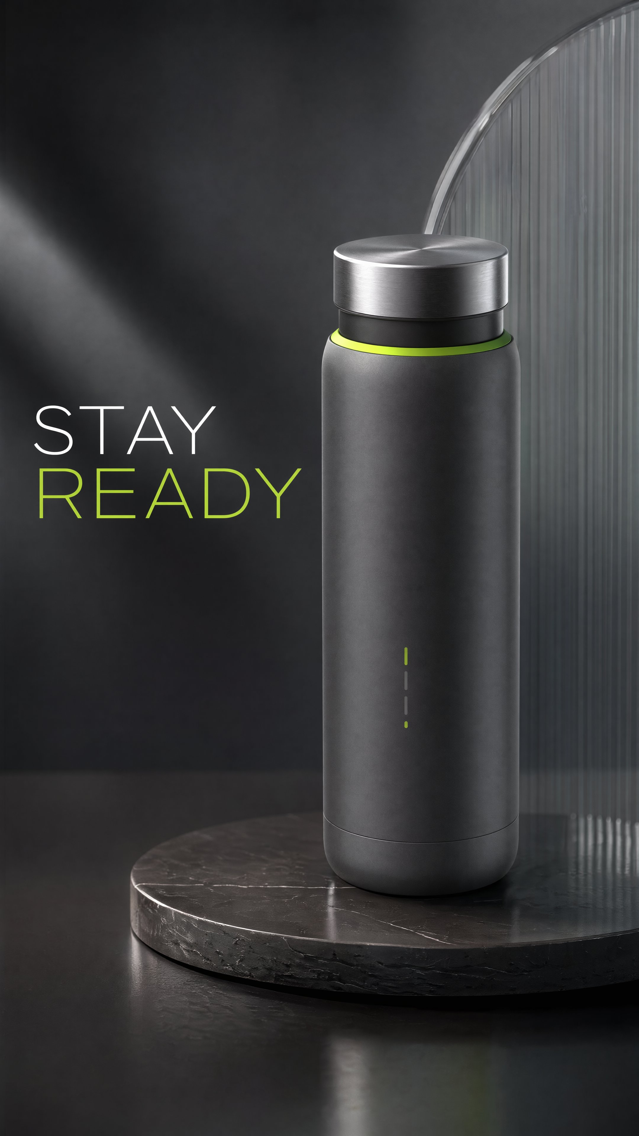 Creatividad de campaña de producto con GPT Image 2 mostrando imagen comercial pulida de botella inteligente