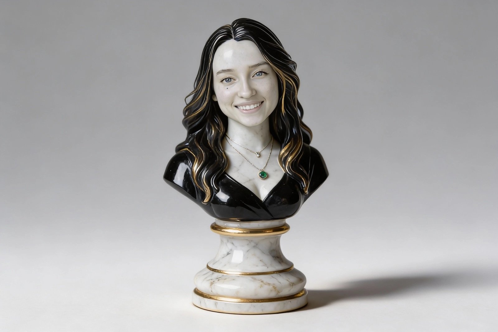 Ejemplo: pieza de ajedrez 3D basada en un retrato