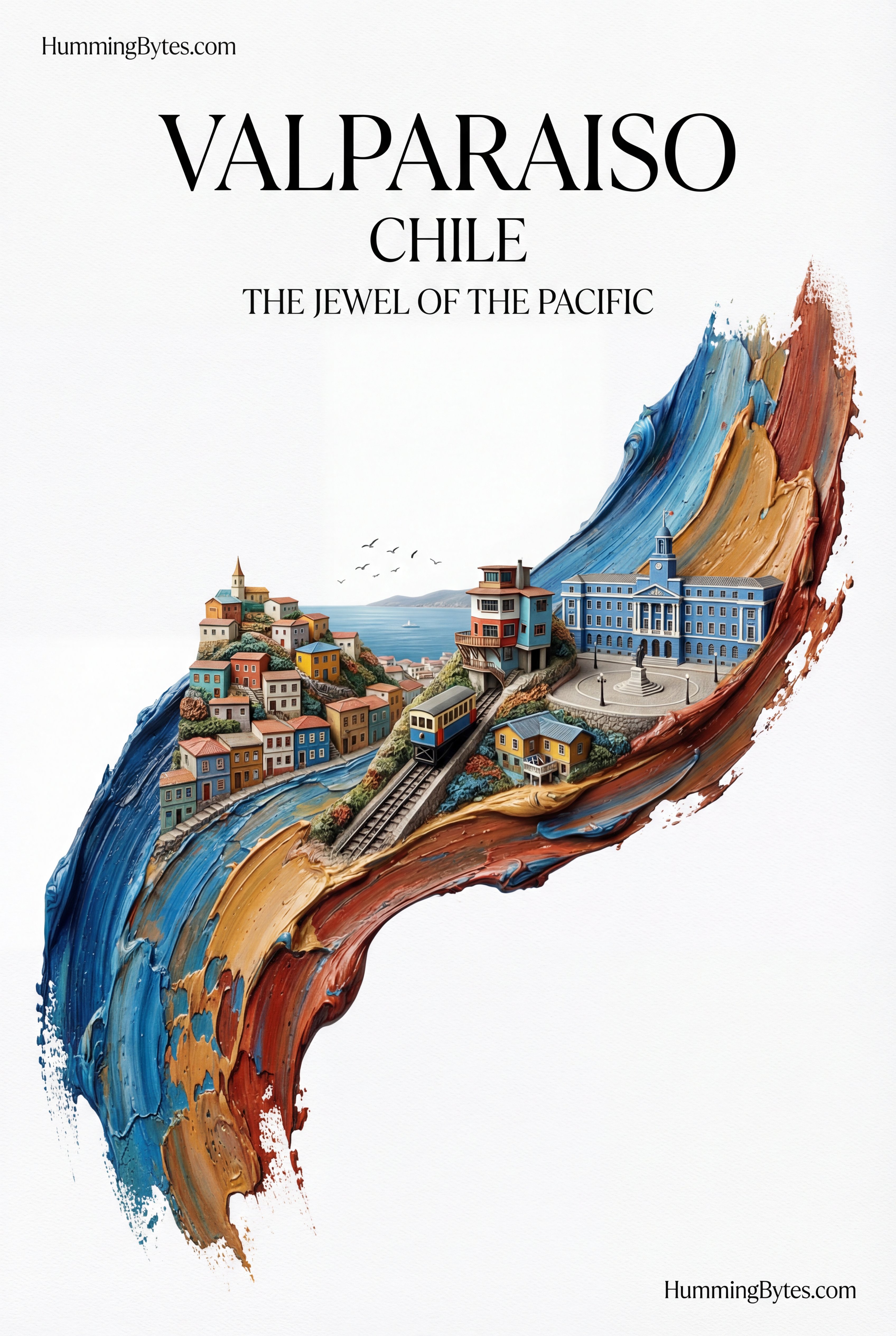 Ejemplo: póster A4 con pincelada y monumentos