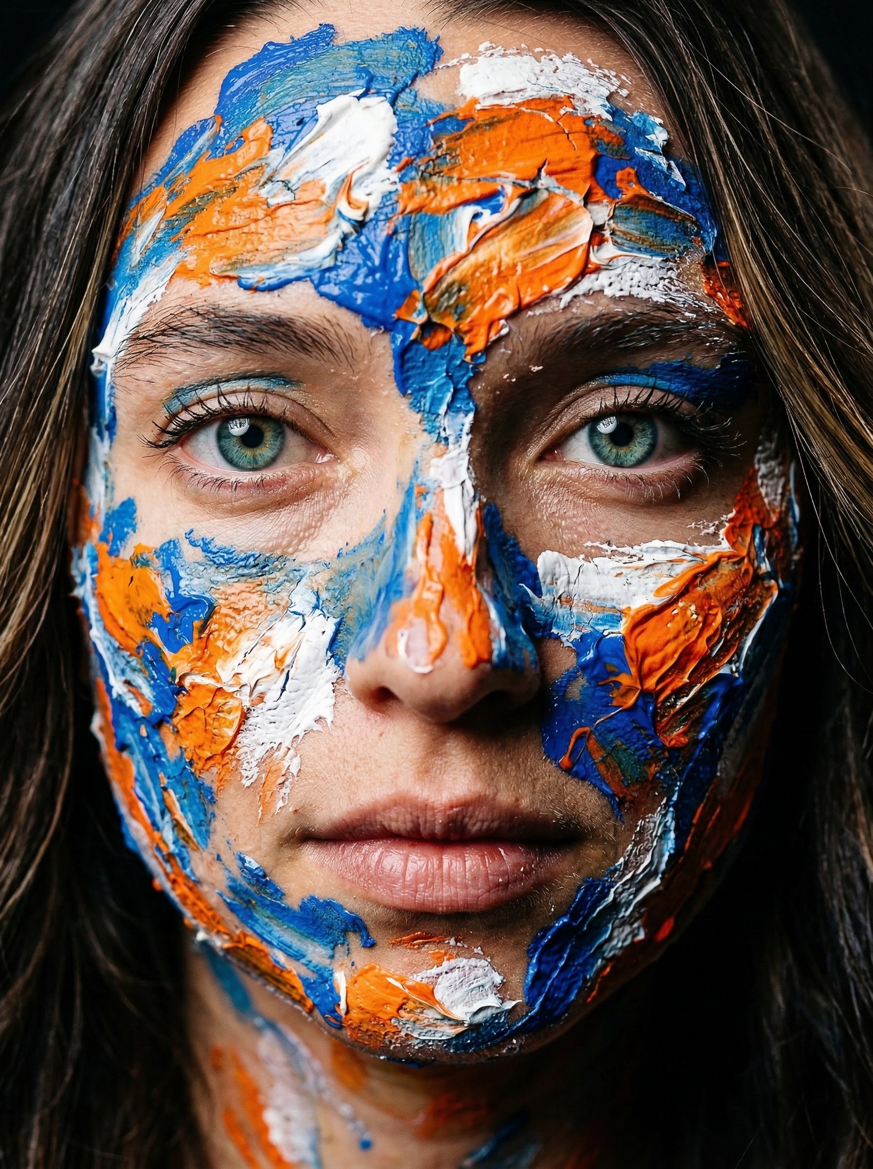 Example: tactile abstraction macro portrait