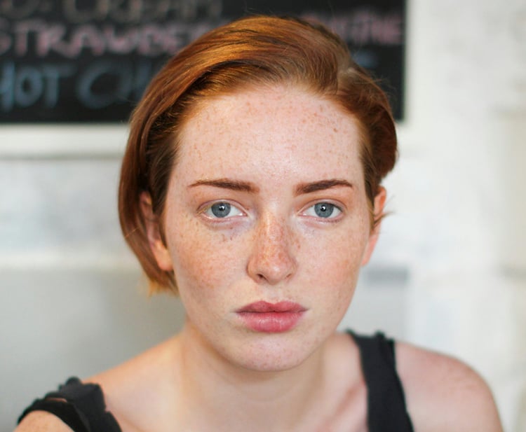 Portrait headshot before upscale