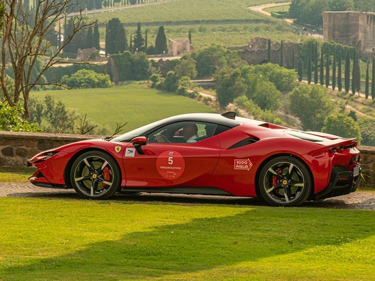 Race car in Tuscany before upscale